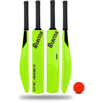 Jaspo Cric Addict Blaster Plastic Cricket Bat Size 5 For Kids,Juniors,Youth,Children (Bat Height-30 Inches) (Plastic Bat Size-5, Neon)