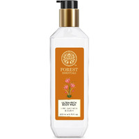Forest Essentials Ultra-Rich Body Milk Lime Saffron Oudh | Ayurvedic Moisturising Body Lotion For Hydration | Natural Body Moisturizer