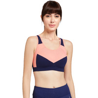 Van Heusen Proactive Women Racerback Sports Bra - Cotton Elastane - Anti Bacterial, Wireless, Padded, Full Coverage