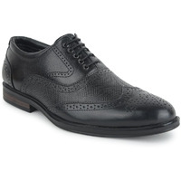 Liberty Fortune Hol-125E Lacing Brogue Shoes For Men With Pu Sole | Comfortable & Lightweight | Cushioned Footbed | Durable & Trendy Design | Leather Insole | Formal Footwear (Black - 41Eu)