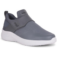 Liberty Leap7X Flatron-1E Non-Lacing Walking Shoes For Men With Eva Sole| Suitable For Jogging, Workout, Gym & Outdoor Activity |Lightweight & Comfortable Footbed | Sports Footwear (D.Grey - 44 Eu)