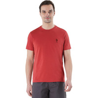 U.S. Polo Assn. Mens Crew Neck Embroidered Logo I633 Lounge T-Shirt - Pack Of 1 (Cinnabar S)
