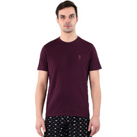 U.S. Polo Assn. Mens Crew Neck Embroidered Logo I633 Lounge Regular Fit T-Shirt-Pack Of 1 (Fig L)
