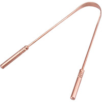 Gubb Ayurvedic Copper Tongue Cleaner For Kids & Adults With Ergonomic Handle - Effectively Combats Bad Breath, Enhances Oral Hygiene - Natural Copper Tongue Scraper For Improved Oral Health, Fresher Breath, And Gentle Tongue Cleaning Experience