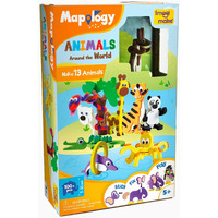 Imagimake Mapology Animals Around The World | Make 13 Miniature Models | 3D Puzzle For Kids | Birthday Gift For Girls & Boys | Educational Toys For 5,6,7,8,9 Years