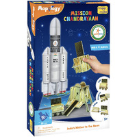 Imagimake Mapology Chandrayaan | Isro Rocket Model & Satellite | Astronaut Toy | Educational Toys For Kids 5+Years | 3D Puzzles | Gifts For 5 Year Old Boy & Girl| Multicolour