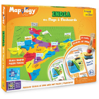 Imagimake Mapology India Map With Flash Card| Swipe & Reveal Card Game | Educational Toys For Kids 7+ Years | Kids Learning Toys | Puzzle Game For Kids 7 To 10 Years | Birthday Gift For Girls & Boys