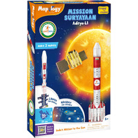 Imagimake Mapology Isro Space Toys For Kids: Mission Suryayaan Aditya L1 | Rocket Model & Satellite | Educational Toys For Kids 5+ Years | 3D Puzzles With Rocket Launcher | Birthday Gift For Kids