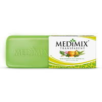Medimix Transparent Ayurvedic Traditionally Made Bathing Bar Soap 125G | Infused With Glycerine And Lakshadi Oil | Effective For Dry Skin