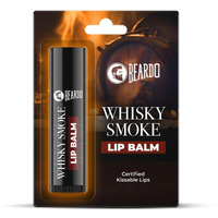 Beardo Whisky Smoke Lip Balm For Men, 4G| Moisturizes & Soothes Dry, Cracked & Chapped Lips | Enriched With Vitamin E, Shea Butter & Coffee | Non Glossy | Non Tinted Lip Balm For Dark Lips | Lip Balm For Men