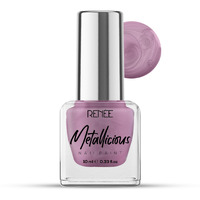 Renee Metallicious Nail Paint- Tea Rose 10Ml | Quick Drying, Metallic Finish, Long Lasting, Chip Resisting Formula With High Shine & Full Coverage | Acetone & Paraben Free