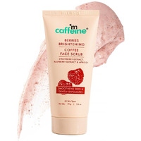 Mcaffeine Berries Brightening Coffee Face Scrub For Glowing Skin | Gently Exfoliates, Smoothes & Improves Skin Tone | Removes Tan&Dead Skin | Tan Removal Face Scrub | Non-Drying For Women & Men-75Gm