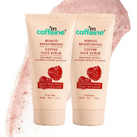 Mcaffeine Berries Brightening Coffee Face Scrub For Glowing Skin | Gently Exfoliates, Smoothes & Improves Skin Tone | Removes Tan & Dead Skin | For Women & Men - Pack Of 2 - 75Gm