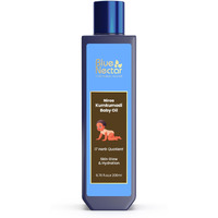 Blue Nectar Baby Oil With Pure Kumkumadi Oil For Glowing Skin | Ayurvedic Baby Massage Oil For New Born | 100% Natural & Safe Baby Product For Delicate Skin (17 Herbs, 200 Ml)