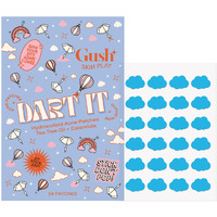 Gush Beauty Acne Pimple Patch | 20 Hydrocolloid Patches With Tea Tree Oil | Reduces Acne Pimples Excess Oil Overnight | For All Skin Types (Blue Clouds)