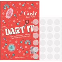 Gush Beauty Acne Pimple Patch | 20 Hydrocolloid Patches With Tea Tree Oil | Reduces Acne Pimples Excess Oil Overnight | For All Skin Types (Transparent)