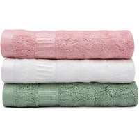 Mush 100% Bamboo Face Towel | Ultra Soft, Absorbent, Quick Dry Towels For Facewash, Gym, Sports, Travel | Suitable For Acne Prone Skin | 13 X 13 Inches | 500 Gsm (Pack Of 3 - Pink, White & Green)