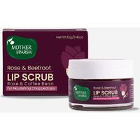 Mother Sparsh Rose & Beetroot Lip Lightening Scrub | Heals Dry Chapped With Rose & Coffee Beans- 12Gm
