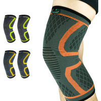Solara Knee Caps For Women & Men, Knee Brace For Gym, Sports, Running, Cycling, Knee Compression Band For Pain Relief, Knee Support, Knee Support Brace For Men & Women Orange - Medium