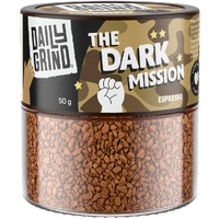 Dailygrind Espresso Instant Coffee Powder- 50G | The Dark Mission | Strong Espresso Intense Coffee | Dark Roasted Hot & Cold/Iced Coffee | Freeze Dried - 25 Cups