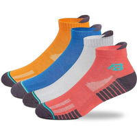 Antonio Benedetto Sports Ankle Length Unisex Socks, Made With Breathable, Anti Odour & Moisture Absorbent Combed Cotton With A Extra Durable Welt, Ideal For All Day Wear, Free Size (Pack Of 4)