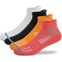 Antonio Benedetto Sports Ankle Length Unisex Socks, Made With Breathable, Anti Odour & Moisture Absorbent Combed Cotton With A Extra Durable Welt, Ideal For All Day Wear, Free Size (Pack Of 4)