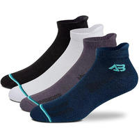 Antonio Benedetto Sports Ankle Length Unisex Socks, Made With Breathable, Anti Odour & Moisture Absorbent Combed Cotton With A Extra Durable Welt, Ideal For All Day Wear, Free Size (Pack Of 4)