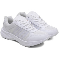 Asian Cosco-13 Sports & School Shoes Lightweight Eva Sole Extra Jump Casual Sneaker Lace-Up Shoes For Men & Boys White