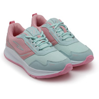 Asian Women's Cute Sports Running Shoes,Walking, Gym Casual Sneaker Lace-Up Shoes For Girl's Mint Pink, 4 Uk