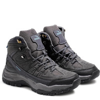Asian Men's Everest-22 Sports Trekking & Hiking,Walking Hi-Neck Shoes With Rubber Outsole & Memory Foam Insole Lace-Up Shoes For Men's & Boy's Dark Grey