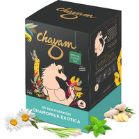 Chayam Chamomile Tea With Green Tea And Peppermint | 20 Tea Bags, Pack Of 1 | Pure Chamomile Flowers | For Stress Relief, Good Sleep | 100% Natural Whole Leaf Tea