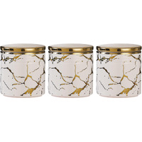 The Better Home Ceramic Jars For Kitchen Storage With Ceramic Lids | Multipurpose Airtight Jars For Pickles Dry Fruits Nuts Coffee Sugar | 720Ml Each-Pack Of 3 | Marriage Useful Gifts