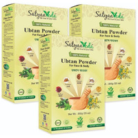 Satyaaveda Ubtan Ayurvedic Face Pack Powder With Saffron, Turmeric, Almond, Sandalwood | All Natural I Skin Nourishment | Herbal Bath Powder I Body Scrub I Bridal Ubtan | Haldi Ceremony | No Preservative & Chemical | For All Skin | 600G