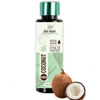 Nat Habit Cold Pressed 100% Pure Virgin Coconut Oil For Skin & Hair, Of Raw Coconut From Tamil Nadu & Kerala | Fresh From Our Ayurvedic Kitchen, Zero Preservatives | Body Massage Oil, Hair Oil, 200Ml
