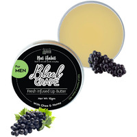Nat Habit Black Grape Lip Balm For Men,For Lip Lightening,Lip Mask For Dry Lips|Natural,Ayurvedic Lip Care|Fresh Kitchenmade,Desi Ghee,Raw Honey,Shea,Black Grape,Vitamin E|Express Dry Lips Repair,10G
