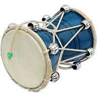 Yoshiva Handmade Lord Shiva Wooden Damru/Handmade Damroo For Kids|Indian Musical Instrument Damru|Toy Gift | Krishna's Lord Shiva Damaru's For Kirtan And Home | Musical Instrument (Multicolour,4Inch)
