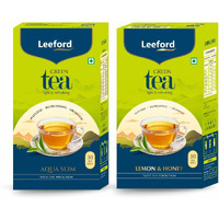 Leeford Combo Pack Of Aqua Slim & Lemon With Honey Green Tea | Hibiscus Helps For Weight Management With Refreshing Taste For Better Metabolism And Healthy Life Style (30 Bags Each)