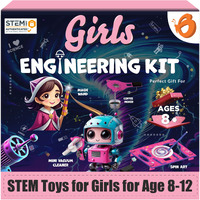 Butterfly Edufields 100+ Stem Engineering Project Kit For Girls Ages 8 10 12 15 Years | Ultimate Diy Science Experiments For Kids | Educational Engineering Toys Best Birthday Gift Idea