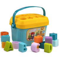 Wirescorts Baby And Toddler Plastic First Educational Blocks Shape, Sorter, Colors, Abcd Shape, Toys For 1 Year Old Kids,16 Piece