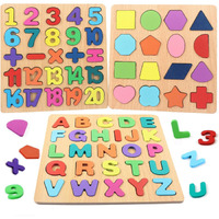 Niwlix Wooden Learning Educational Board For Kids, Puzzle Toys For 2 Years Old Boys & Girls Educational Toys For Toddlers & Preschoolers, Abcd Toys For Kids(Alphabets, Numbers & Shapes)