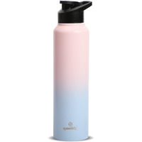 Speedex Stainless Steel Water Bottle 1 Ltr For Kids, Boys, Girls, 1 Litre Bottles For Gym, Sports, Fridge Use, School & Office - 1000Ml, Pink Blue Colour, Set Of 1, Sipper Cap