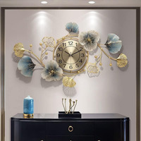Rizik Store Metal Wall Hanging Floral Handmade Wall Clock Multicolor Ticking Sound For Bedroom/Drawing Room/Hall/Dining Room (36X21) (Multicolor Flower)