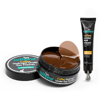 Mcaffeine Dark Circle Reduction Combo With Coffee Under Eye Cream & Hydrogel Under Eye Patches Women And Men|Mcaffeine Products|Reduces Puffiness, Fine Lines, Wrinkles & Hydrates|For All Skin Types