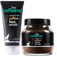 Mcaffeine Coffee Face & Body Scrub Combo For Tan Removal | Exfoliating Detan Scrubs For Soft & Smooth Skin | Removes Tan, Blackheads And Dirt | For Men & Women | 175Gm Value Pack