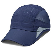 Hsr Unstructured Reflective Lightweight Breathable Stylish Sports Soft Hat Cap For Men And Women (Navy Blue, Polyester, Free Size)