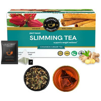 Teacurry Slimming Tea For Weight Management (30 Tea Bags, 1 Month Pack) - Manage Over All Weight | Get Slimmer And Toned Body Shape | For Men And Women, Ginger, 60 Gram