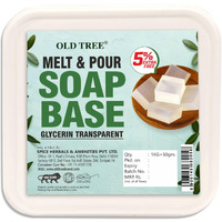 Old Tree Glycerine Transparent Soap Base (1 Kg + 50G Extra) For Soap Making | Paraben Free & Non Fragrant | Melts & Pour Handmade Soap | Diy Soap Making At Home