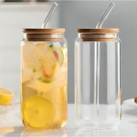 Kikiluxxa Cococola Can Glass Travel Sipper Tumbler Mug With Straw And Lid - 540Ml-Pack Of 1 - Tea And Coffee Fruit Juice Milk Cup With Straw (Martini)
