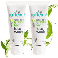 Mcaffeine Naked Detox Green Tea Face Wash (Pack Of 2)| Dirt Removal | Vitamin C, Hyaluronic Acid | All Skin | Paraben & Sls Free | 100 Ml