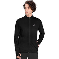 London Hills Full Sleeve Polyester Full Zip With Pocket Solid Men's Sports Track Jacket Black